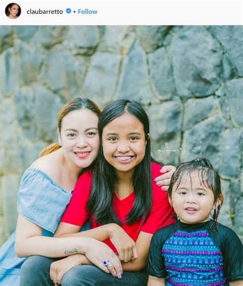Claudine Barretto with her lovable kids .